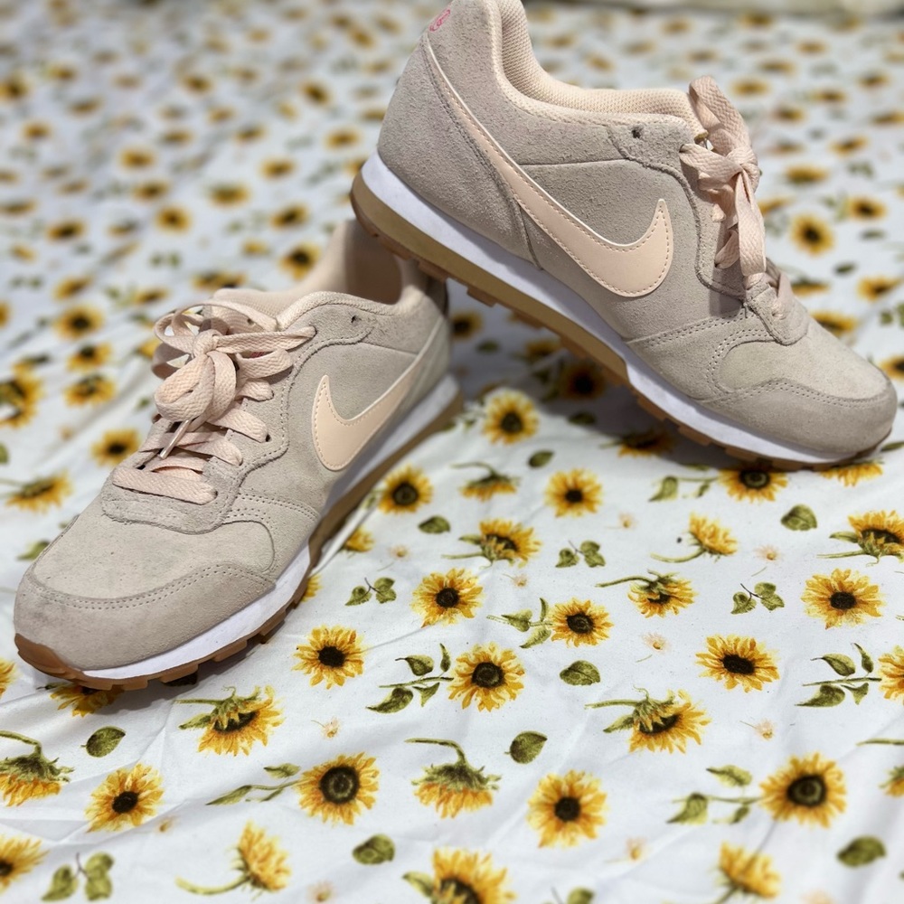 Pink Nikes shoes